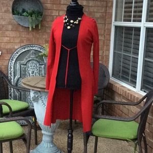 MAX STUDIO LONG OPEN SWEATER